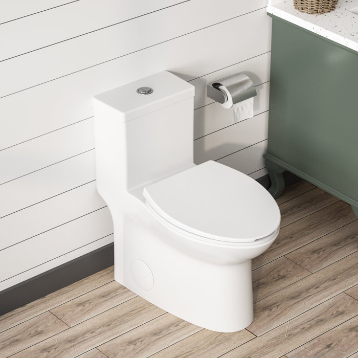 DeerValley Symmetry Dual Flush Elongated OnePiece Toilet (Seat
